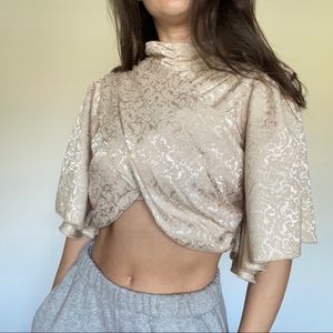 High Neck Crop Top
